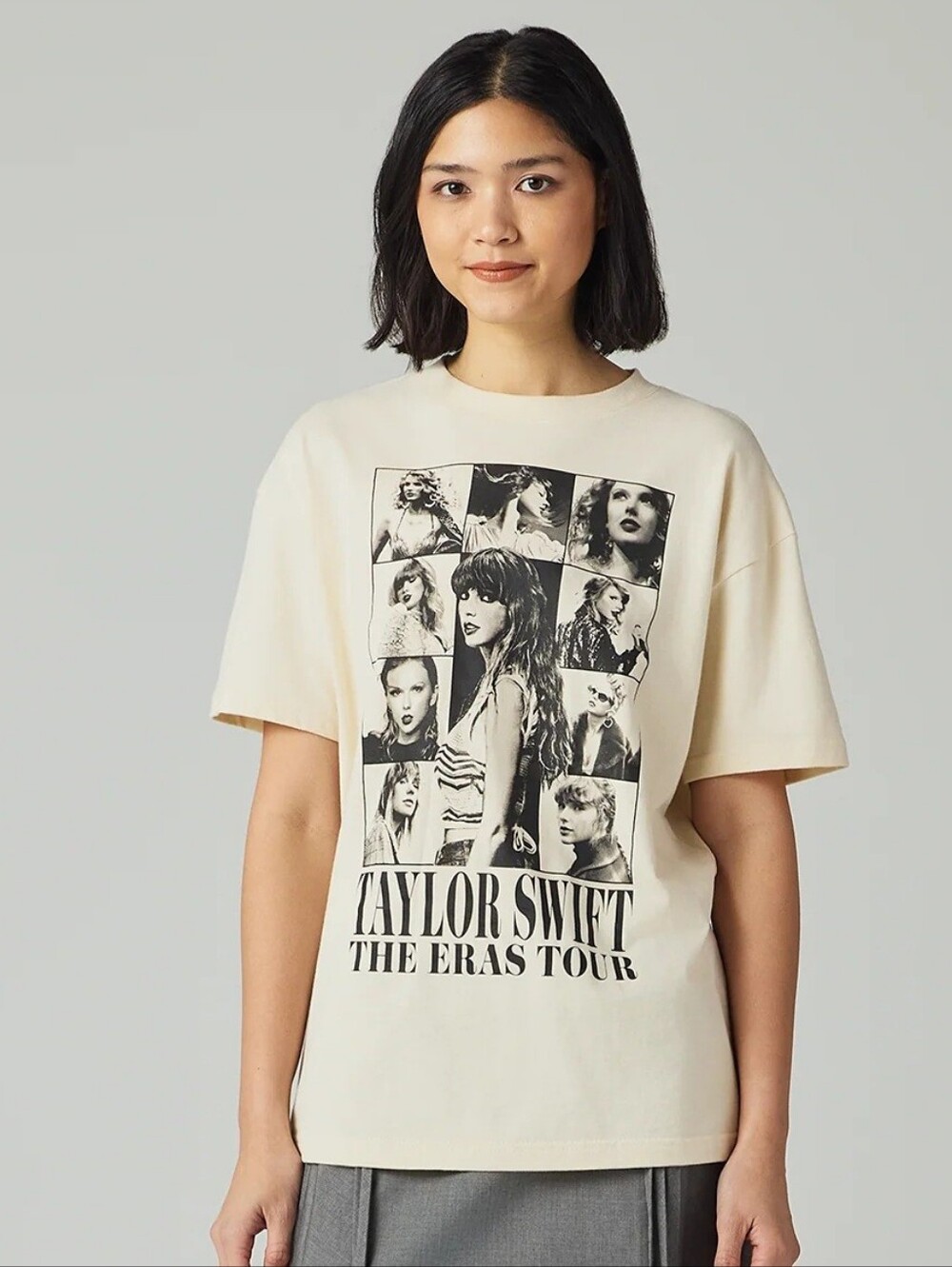Official - Taylor Swift The Eras Tour Merch Beige T Shirt Size 2XL